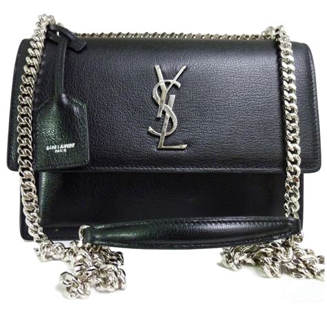 yves saint laurent black handbag.